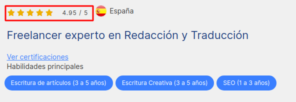 opiniones redactor freelance