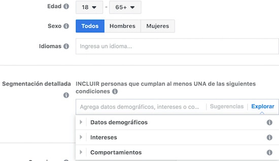 segmentacion demografia facebook