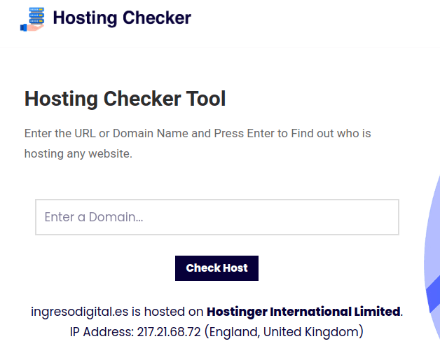 HostingChecker